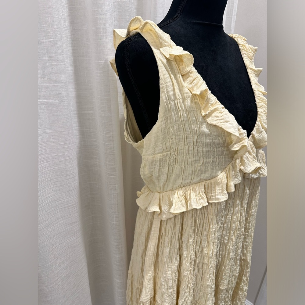 Lulu's Yellow Ruffle Mini Dress - Picture 4 of 12